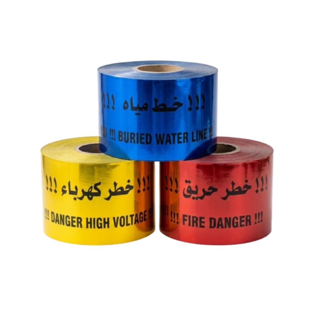 شريط تحذيري ممغنط قابل للكشف